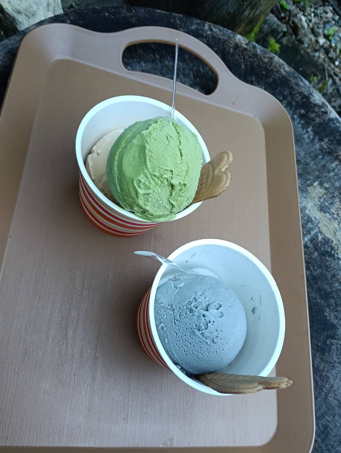 もとはうすでいただいたジェラート